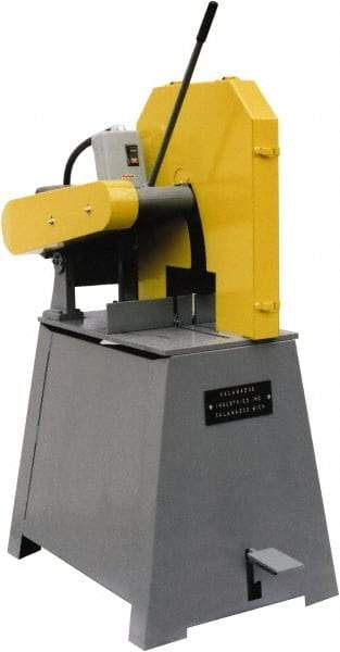 Kalamazoo - 20" Blade Diam, 1" Arbor Hole, Straight Chop & Cutoff Saw - 2,500 RPM, 20 hp, 220/440 Volts, 3 Phase - Caliber Tooling