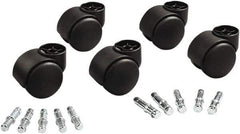 Master Caster - Matte Black Caster Set - For Office & Home Furniture - Caliber Tooling