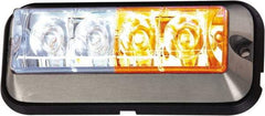 Buyers Products - Variable Flash Rate, Surface Mount Emergency Strobe Light Assembly - Powered by 12 to 24 Volts, Amber & Clear - Caliber Tooling