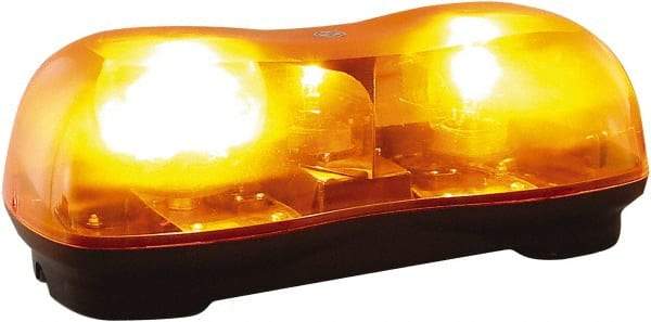 Buyers Products - 320 FPM, Magnetic Mount Emergency Halogen Lightbar Assembly - Powered by 12 to 24 Volts, Amber - Caliber Tooling