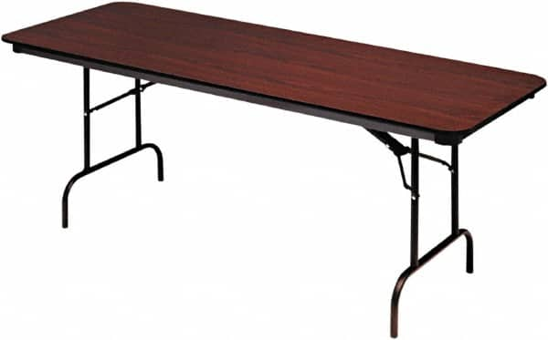 ICEBERG - 30" Long x 96" Wide x 29" High, Folding Table - Mahogany - Caliber Tooling