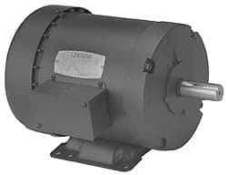 Leeson - 1/3 Max hp, 1,725 Max RPM, Electric AC DC Motor - 208-230/460 V Input, Three Phase, 48 Frame - Caliber Tooling