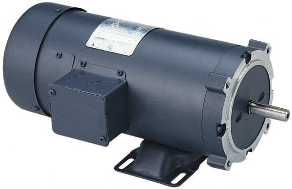 Leeson - 1 Max hp, 1,725 Max RPM, Electric AC DC Motor - 115, 208, 230 V Input, Single Phase, 56 Frame - Caliber Tooling