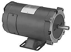 Leeson - 1/2 Max hp, 1,800 Max RPM, Electric AC DC Motor - 12 V Input, 56C Frame - Caliber Tooling