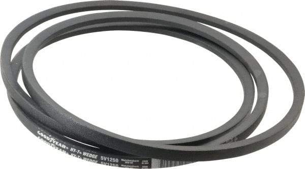 Continental ContiTech - Section 5V, 125" Outside Length, V-Belt - Fiber Reinforced Wingprene Rubber, HY-T Wedge MatchmakerEnvelope, No. 5V1250 - Caliber Tooling