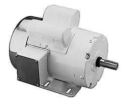 Leeson - 2 Max hp, 1,740 Max RPM, Electric AC DC Motor - 115, 208, 230 V Input, Single Phase, F182T Frame - Caliber Tooling