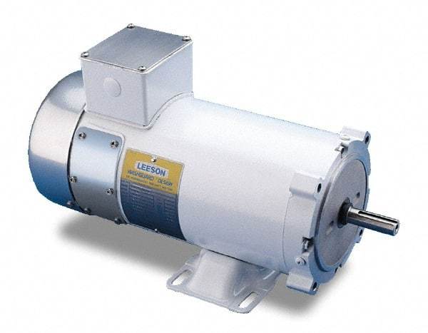 Leeson - 3/4 Max hp, 1,750 Max RPM, Electric AC DC Motor - 115 V Input, ZLS56C Frame - Caliber Tooling