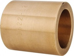 Made in USA - 1" Inside x 1-3/8" Outside Diam, Cast Bronze Sleeve Bearing - 1-1/2" OAL - Caliber Tooling