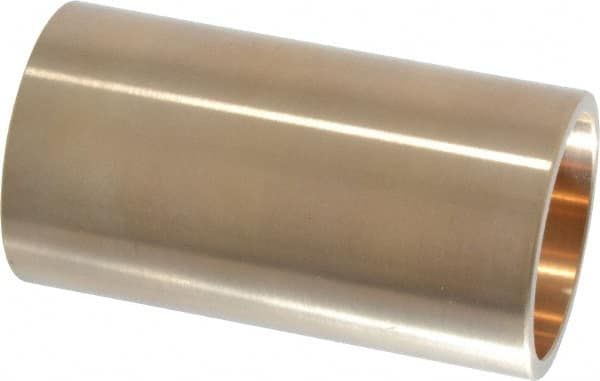 Made in USA - 1-3/8" Inside x 1-5/8" Outside Diam, Cast Bronze Sleeve Bearing - 3" OAL - Caliber Tooling