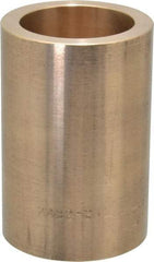 Made in USA - 1-1/2" Inside x 2" Outside Diam, Cast Bronze Sleeve Bearing - 3" OAL - Caliber Tooling