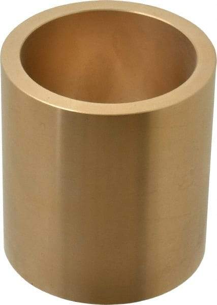 Made in USA - 2-1/4" Inside x 2-3/4" Outside Diam, Cast Bronze Sleeve Bearing - 3" OAL - Caliber Tooling