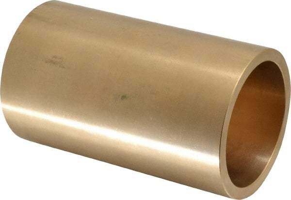 Made in USA - 2-1/2" Inside x 3" Outside Diam, Cast Bronze Sleeve Bearing - 5" OAL - Caliber Tooling