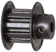 Power Drive - 44 Tooth, 5/16" Inside x 2-25/32" Outside Diam, Timing Belt Pulley - 1/4, 3/8" Belt Width, 2.801" Pitch Diam, Steel & Cast Iron - Caliber Tooling