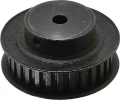 Power Drive - 28 Tooth, 1/4" Inside x 1.763" Outside Diam, Timing Belt Pulley - 1/4, 3/8" Belt Width, 1.783" Pitch Diam, Steel & Cast Iron - Caliber Tooling