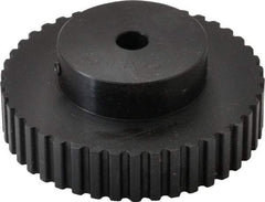 Power Drive - 42 Tooth, 5/16" Inside x 2.654" Outside Diam, Timing Belt Pulley - 1/4, 3/8" Belt Width, 2.674" Pitch Diam, Steel & Cast Iron - Caliber Tooling