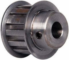 Power Drive - 13 Tooth, 1/2" Inside x 1.522" Outside Diam, Timing Belt Pulley - 3/4" Belt Width, 1.552" Pitch Diam, Steel & Cast Iron - Caliber Tooling