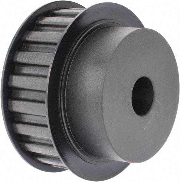 Power Drive - 22 Tooth, 3/4" Inside x 3.447" Outside Diam, Timing Belt Pulley - 3/4, 1" Belt Width, 3.501" Pitch Diam, Steel & Cast Iron - Caliber Tooling