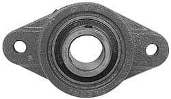 Value Collection - 148mm OAL2-Bolt Flange Bearing - 4300 Lb Dyn Cap, Cast Iron - Caliber Tooling