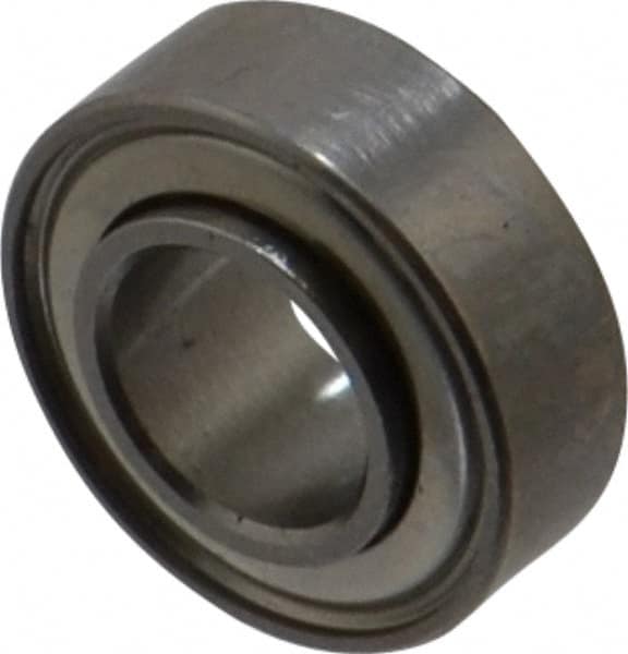 Value Collection - 3/16" Bore Diam, 3/8" OD, Double Shield Miniature Radial Ball Bearing - 1/8" Wide, 1 Row, Round Bore, 56 Lb Static Capacity, 160 Lb Dynamic Capacity - Caliber Tooling