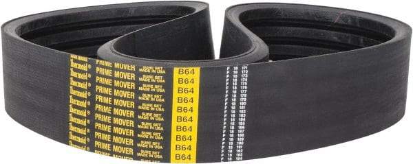 Value Collection - Section B, V-Belt - Neoprene Rubber, Classic Banded, No. B-64 - Caliber Tooling