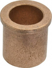 Boston Gear - 3/4" Inside x 1" Outside Diam, Oil Impregnated Bronze SAE-841 Flanged Sleeve Bearing - 1-1/8" Flange Outside Diam, 1/8" Flange Thickness, 1-1/8" OAL - Caliber Tooling