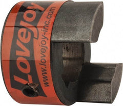 Lovejoy - 19mm Max Bore, 6mm x 2.8mm Keyway Width x Depth, Flexible Coupling Hub - 1.36" OD, 2" OAL, Sintered Iron, Order 2 Hubs & 1 Spider for Complete Coupling - Caliber Tooling