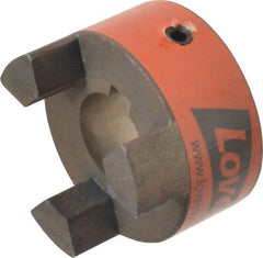 Lovejoy - 20mm Max Bore, 6mm x 2.8mm Keyway Width x Depth, Flexible Coupling Hub - 1-3/4" OD, 2.12" OAL, Sintered Iron, Order 2 Hubs & 1 Spider for Complete Coupling - Caliber Tooling