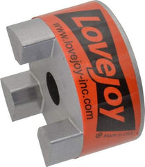 Lovejoy - 1/2" Max Bore Diam, Flexible Coupling Hub - 2.11" OD, 2-1/2" OAL, Sintered Iron, Order 2 Hubs & 1 Spider for Complete Coupling - Caliber Tooling