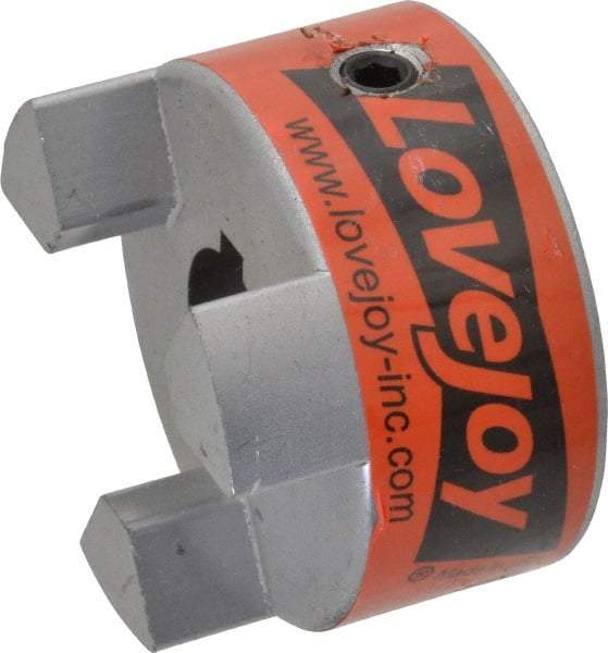 Lovejoy - 3/4" Max Bore Diam, 3/16" x 3/32" Keyway Width x Depth, Flexible Coupling Hub - 2.11" OD, 2-1/2" OAL, Sintered Iron, Order 2 Hubs & 1 Spider for Complete Coupling - Caliber Tooling