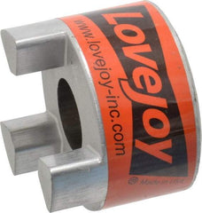 Lovejoy - 1" Max Bore Diam, 1/4" x 1/8" Keyway Width x Depth, Flexible Coupling Hub - 2.54" OD, 3-1/2" OAL, Sintered Iron, Order 2 Hubs & 1 Spider for Complete Coupling - Caliber Tooling