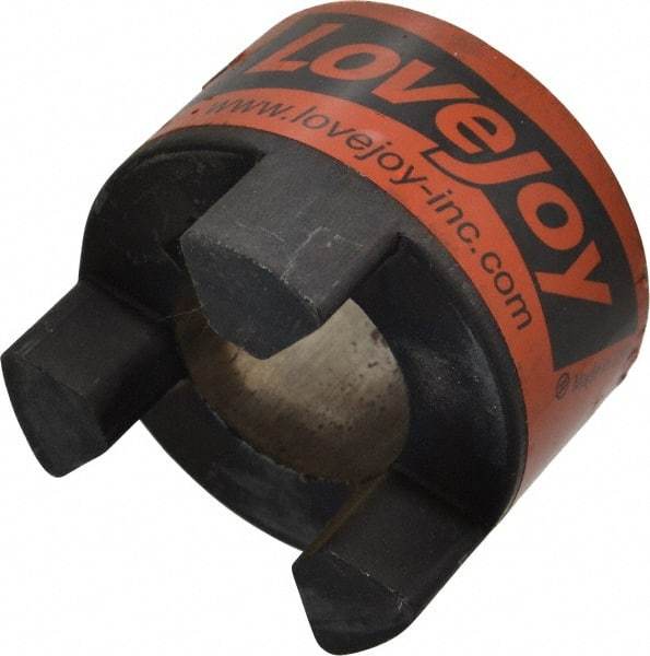 Lovejoy - 1-3/8" Max Bore Diam, 5/16" x 5/32" Keyway Width x Depth, Flexible Coupling Hub - 2.54" OD, 3-1/2" OAL, Sintered Iron, Order 2 Hubs & 1 Spider for Complete Coupling - Caliber Tooling