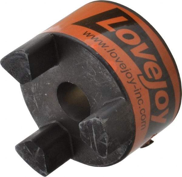 Lovejoy - 19mm Max Bore, 6mm x 2.8mm Keyway Width x Depth, Flexible Coupling Hub - 2.54" OD, 3-1/2" OAL, Sintered Iron, Order 2 Hubs & 1 Spider for Complete Coupling - Caliber Tooling