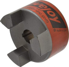 Lovejoy - 7/8" Max Bore Diam, 3/16" x 3/32" Keyway Width x Depth, Flexible Coupling Hub - 3.31" OD, 4-1/4" OAL, Sintered Iron, Order 2 Hubs & 1 Spider for Complete Coupling - Caliber Tooling