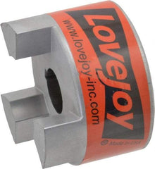 Lovejoy - 1" Max Bore Diam, 1/4" x 1/8" Keyway Width x Depth, Flexible Coupling Hub - 3.31" OD, 4-1/4" OAL, Sintered Iron, Order 2 Hubs & 1 Spider for Complete Coupling - Caliber Tooling