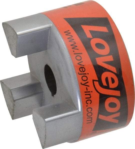 Lovejoy - 7/8" Max Bore Diam, Flexible Hub Coupling - 3-3/4" OD, 4-1/2" OAL, Sintered Iron - Caliber Tooling