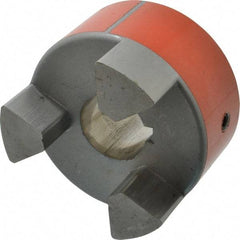 Lovejoy - 1-3/8" Max Bore Diam, Flexible Hub Coupling - 3-3/4" OD, 4-1/2" OAL, Sintered Iron - Caliber Tooling