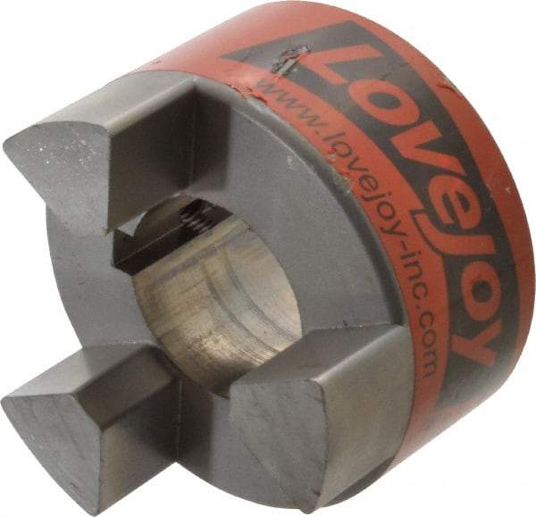 Lovejoy - 1-3/4" Max Bore Diam, Flexible Hub Coupling - 3-3/4" OD, 4-1/2" OAL, Sintered Iron - Caliber Tooling