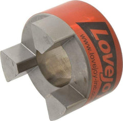 Lovejoy - 1-7/8" Max Bore Diam, Flexible Hub Coupling - 3-3/4" OD, 4-1/2" OAL, Sintered Iron - Caliber Tooling