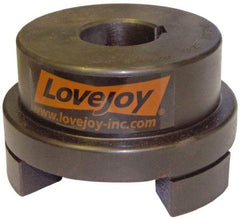 Lovejoy - 1-3/8" Max Bore Diam, Flexible Hub Coupling - 4-1/2" OD, 4.88" OAL, Sintered Iron - Caliber Tooling