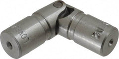 Lovejoy - 5/8" Bore Depth, 378 In/Lbs. Torque, D-Type Single Universal Joint - 1/4" Inside x 1/2" Outside Diam, 2" OAL - Caliber Tooling