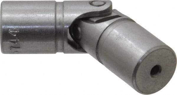 Lovejoy - 7/8" Bore Depth, 768 In/Lbs. Torque, D-Type Single Universal Joint - 3/4" Outside Diam, 2-11/16" OAL - Caliber Tooling