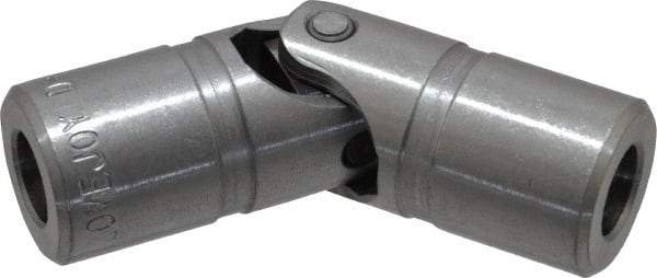 Lovejoy - 7/8" Bore Depth, 1,176 In/Lbs. Torque, D-Type Single Universal Joint - 7/16" Inside x 7/8" Outside Diam, 3" OAL - Caliber Tooling