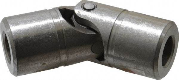 Lovejoy - 1-3/16" Bore Depth, 7,920 In/Lbs. Torque, D-Type Single Universal Joint - 3/4" Inside x 1-1/2" Outside Diam, 4-1/4" OAL - Caliber Tooling