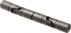 Lovejoy - 5/8" Bore Depth, 378 In/Lbs. Torque, DD-Type Double Universal Joint - 1/4" Inside x 1/2" Outside Diam, 4" OAL - Caliber Tooling