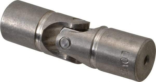 Lovejoy - 7/8" Bore Depth, 512 In/Lbs. Torque, D-Type Single Universal Joint - 3/8" Inside x 3/4" Outside Diam, 2-11/16" OAL - Caliber Tooling