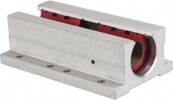 Pacific Bearing - 1/2" ID, 3-1/2" OAL x 1-1/4" OAH Open Twin Pillow Block - 3-1/2 Inch Overall Length x 1-1/4 Inch Overall Height x 2 Inch Width, - Caliber Tooling