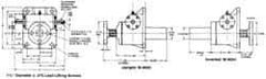 Duff-Norton - 5 Ton Capacity, 6" Lift Height, Upright Mechanical Screw Actuator - Clevis End - Caliber Tooling