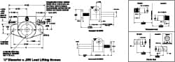 Duff-Norton - 1/4 Ton Capacity, 12" Lift Height, Inverted Mechanical Screw Actuator - Top Plate - Caliber Tooling