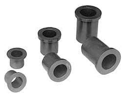 Poly Hi Solidur - 1-3/4" Inside x 2" Outside Diam, Nylon Sleeve Bearing - 2-1/4" Outside Diam, 1/8" Flange Thickness, 1" OAL - Caliber Tooling