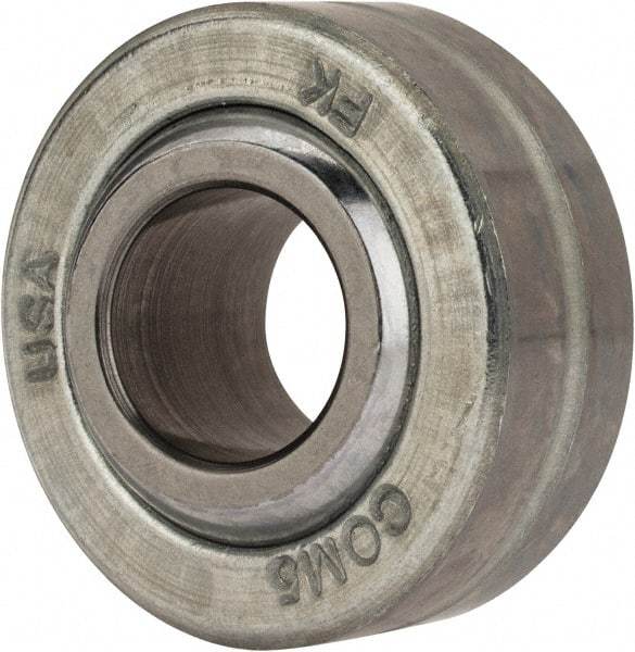 Made in USA - 5/16" Bore Diam, 6,475 Lb Dynamic Capacity, 3/8" Wide, Ball-Joint Spherical Plain Bearing - 3/4" OD - Caliber Tooling